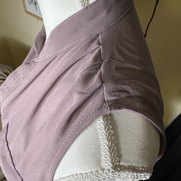 R n B brand Elegant Mauve Button-Down Dress - Picture 7 of 14